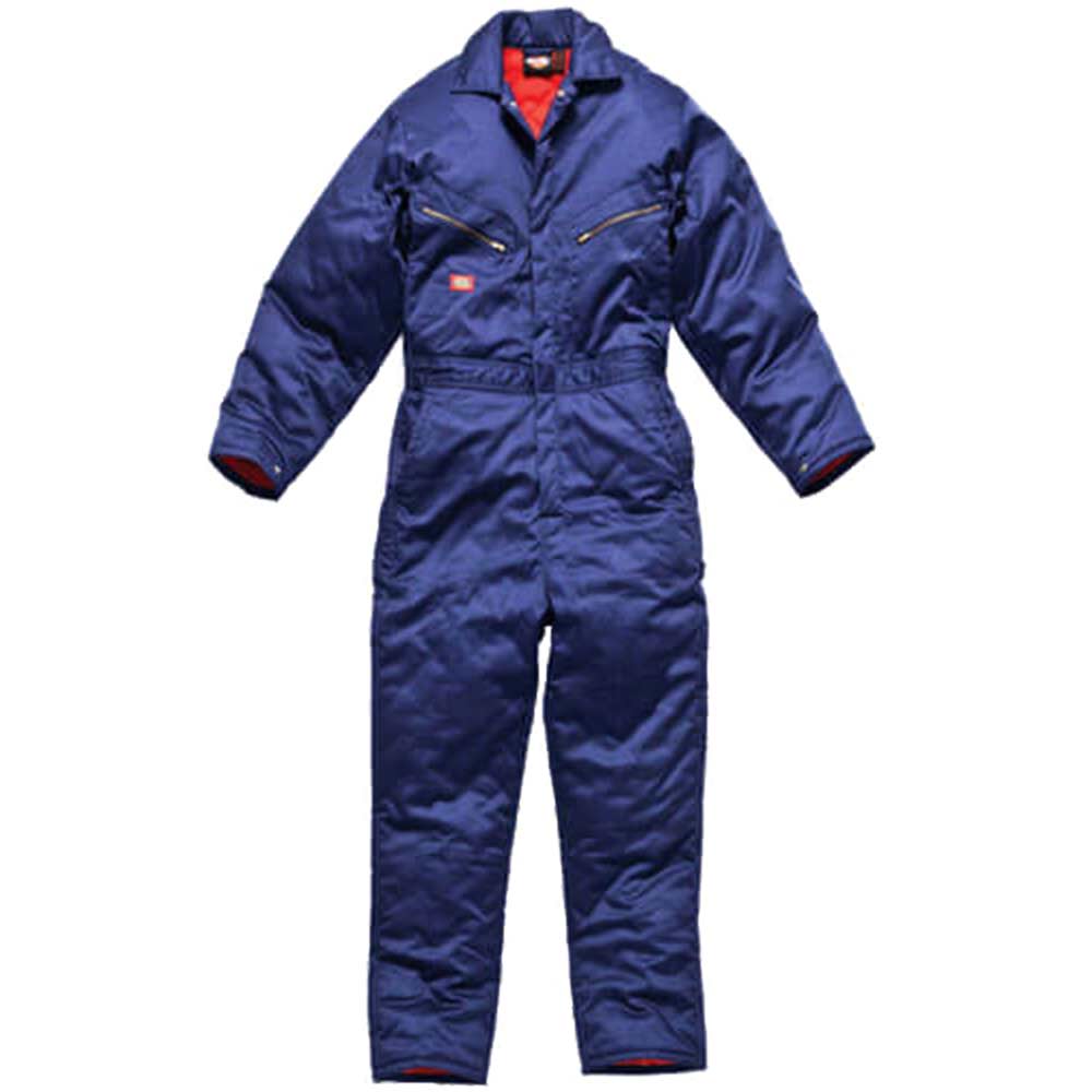Dickies Mens Lined Overalls Royal Blue Small and 32 Leg