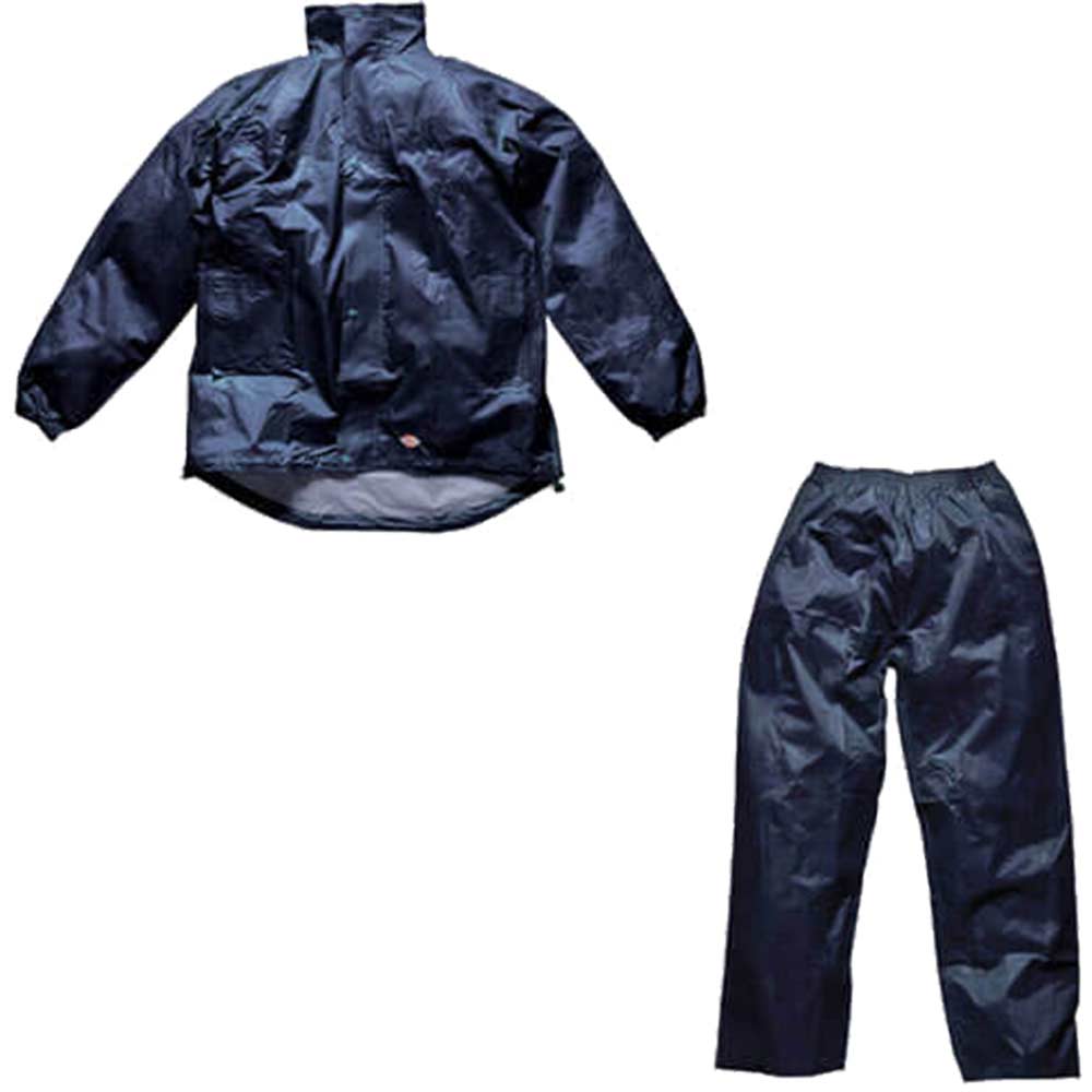 Dickies Mens Vermont Waterproof Suit Navy Blue Medium