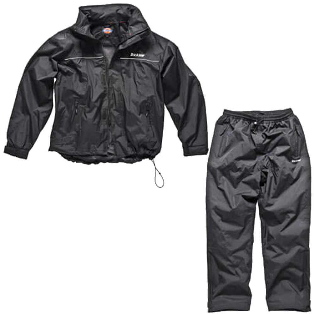 Dickies Childrens Vermont Waterproof Suit Black Ages 78