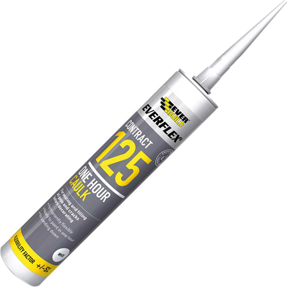 Everbuild One Hour Caulk White 310ml