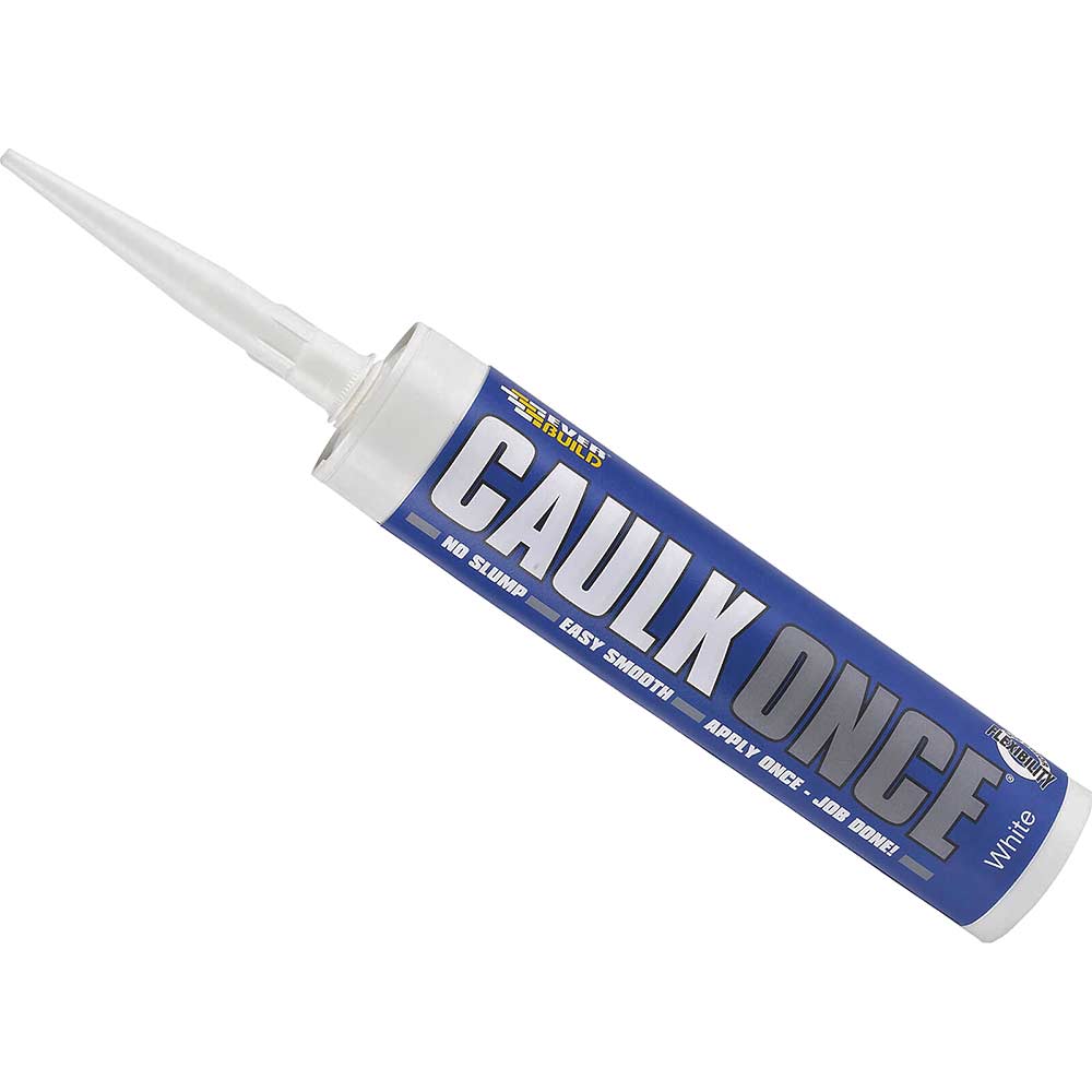 Everbuild Caulk Once White C4 Cartridge 400ml