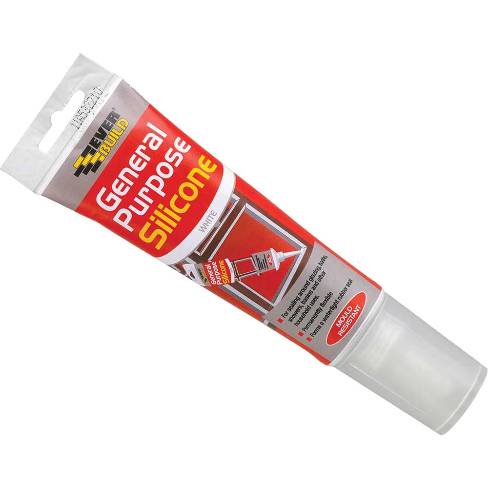 Everbuild Easi Squeeze General Purpose Silicone Sealant White
