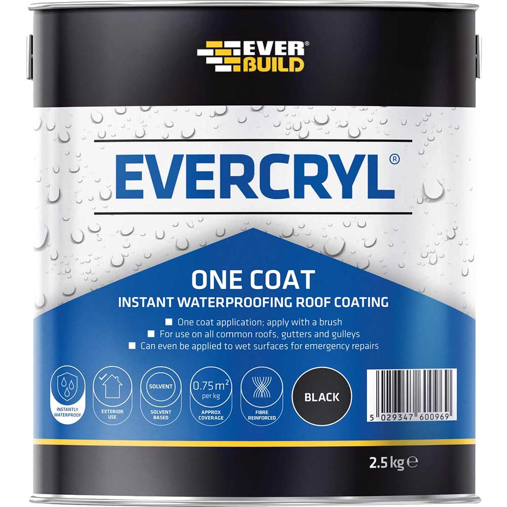 Everbuild Evercryl One Coat Black 25kg