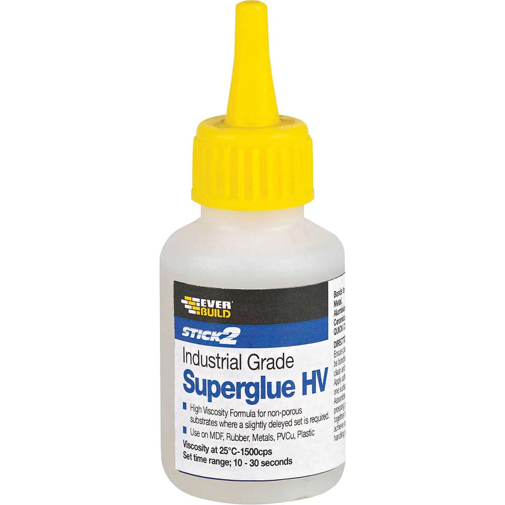 Everbuild Industrial High Viscosity Superglue HV 50g