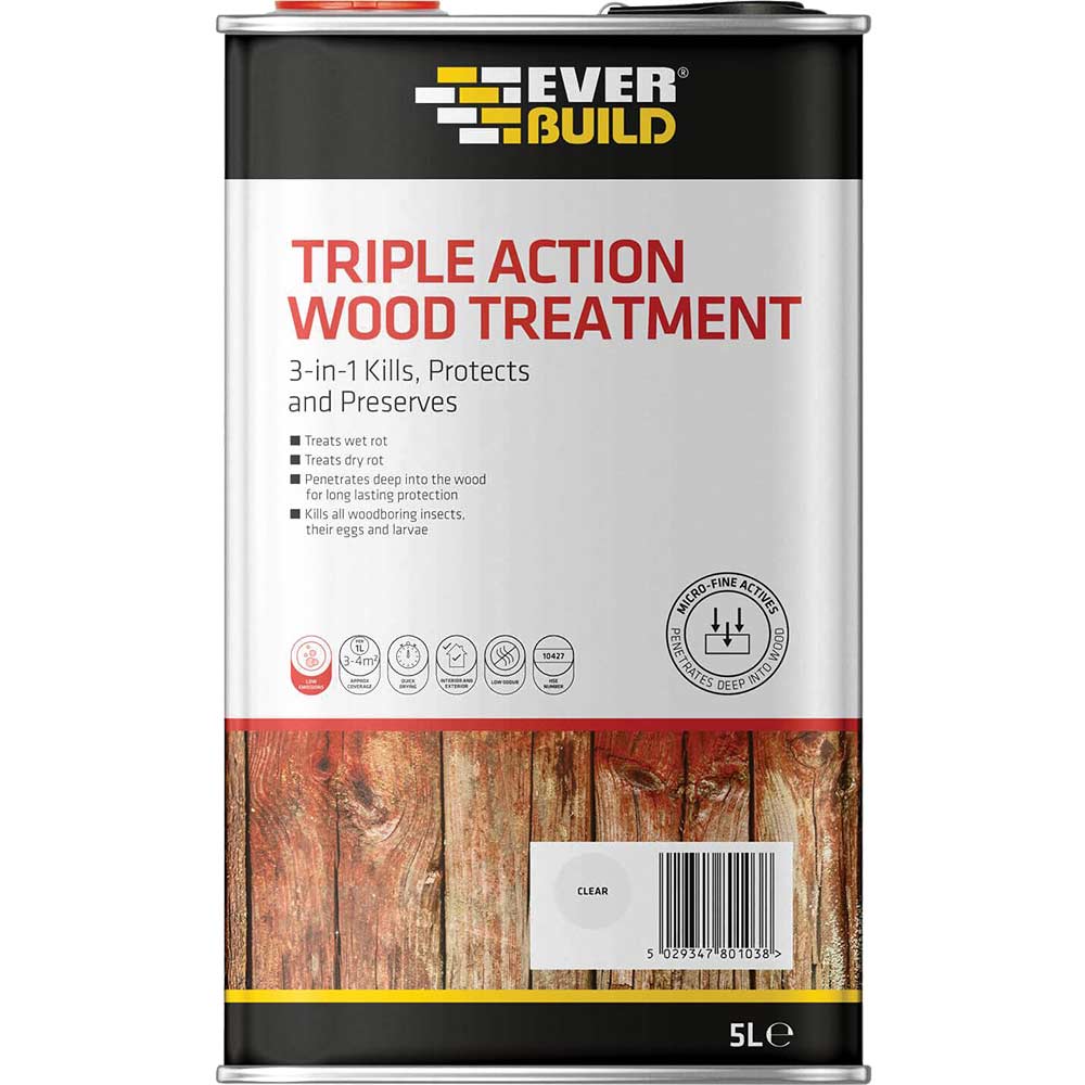 Everbuild Triple Action Wood Treatment 1 Litre