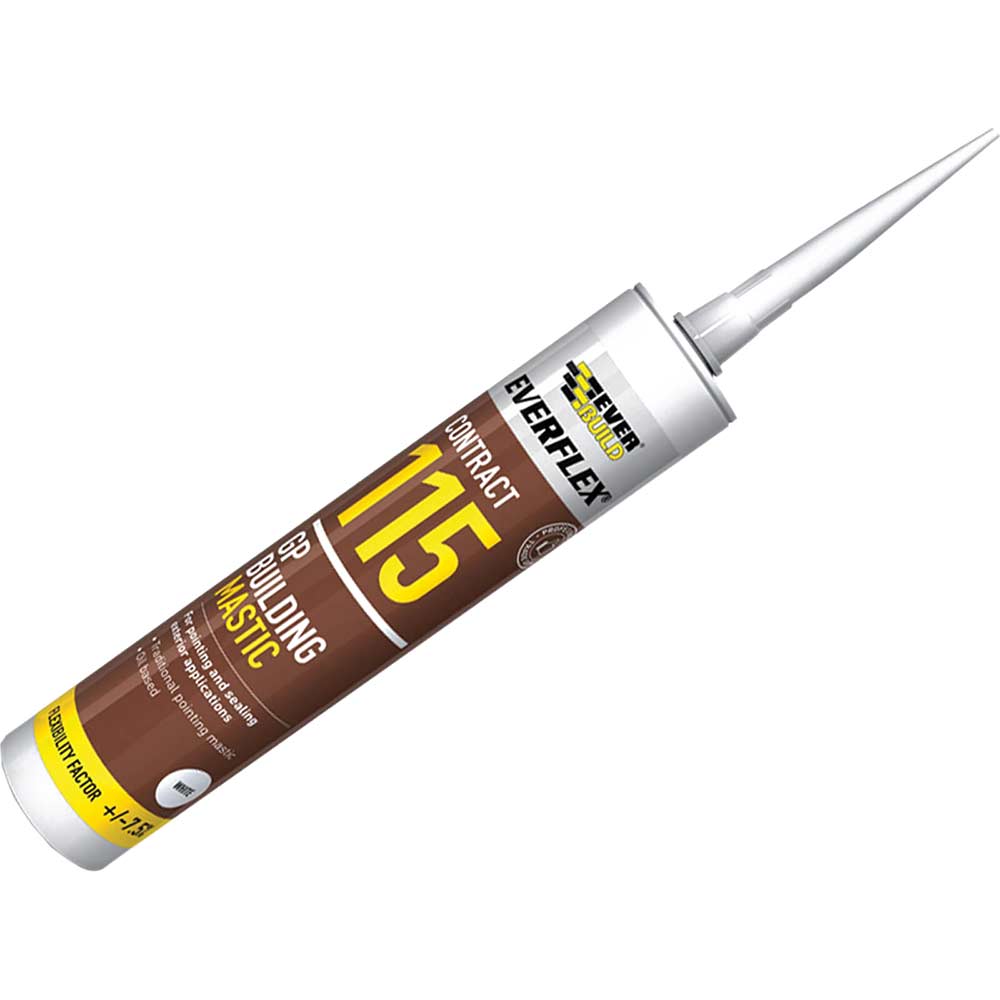 Everbuild General Purpose Building Mastic White 310ml