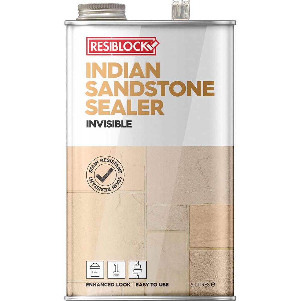 Everbuild Resiblock Trade Indian Sandstone Sealer Invisible 5 Litres