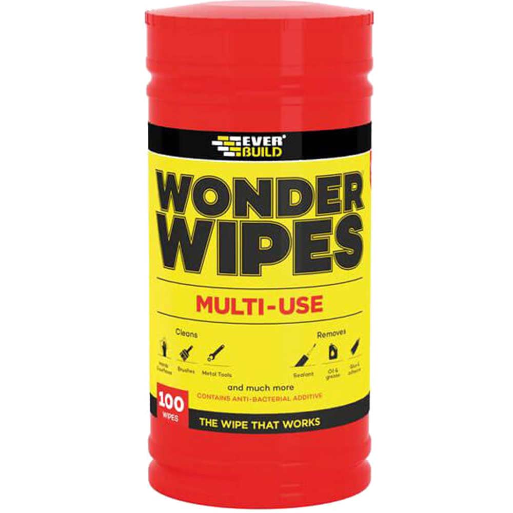 EVERBUILD WIPE80 TRADE MULTI USE WONDER WIPES TUB OF 100