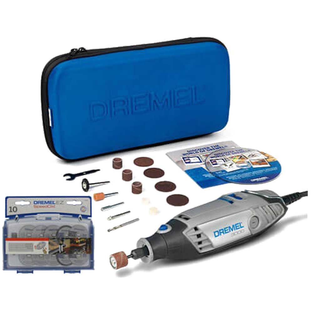 Dremel 3000 Power Multi Tool with 15 Accessories and FREE EZ SC690 Speed Cutting Set Worth 20