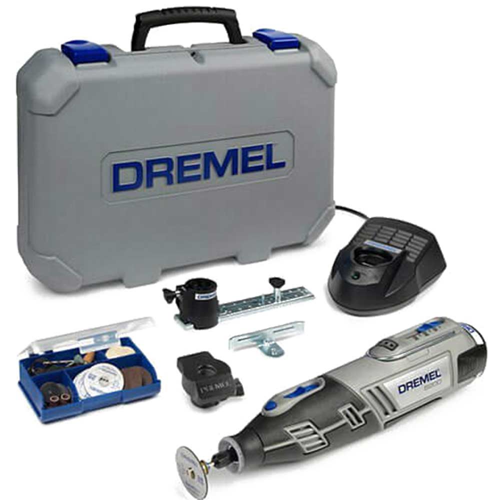 Dremel 8200 108v Cordless Multi Tool with 45 Accessories and 1 Attachment