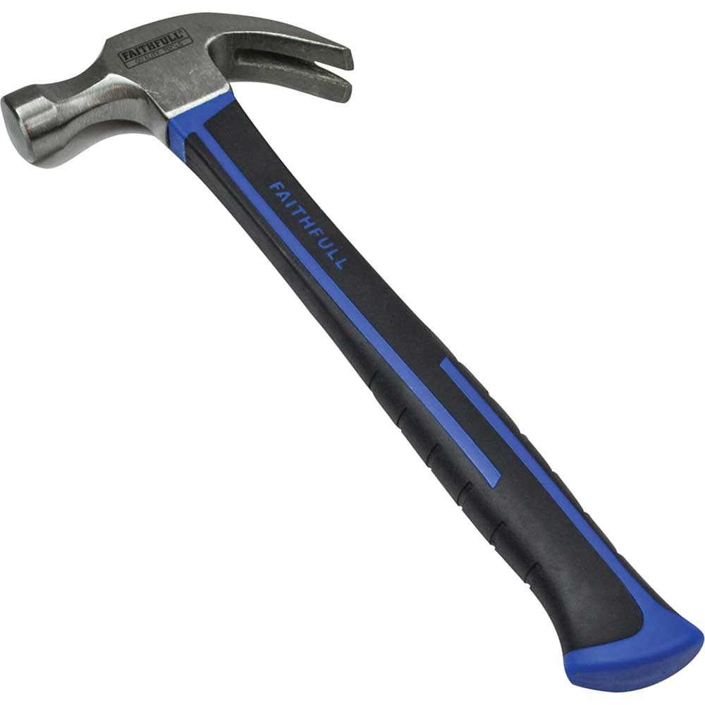 Faithfull Fibreglass Handled Claw Hammer 20Oz