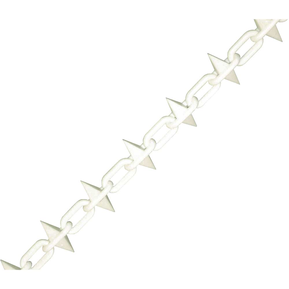 Faithfull Plastic Chain 6mm x 125 Metre White