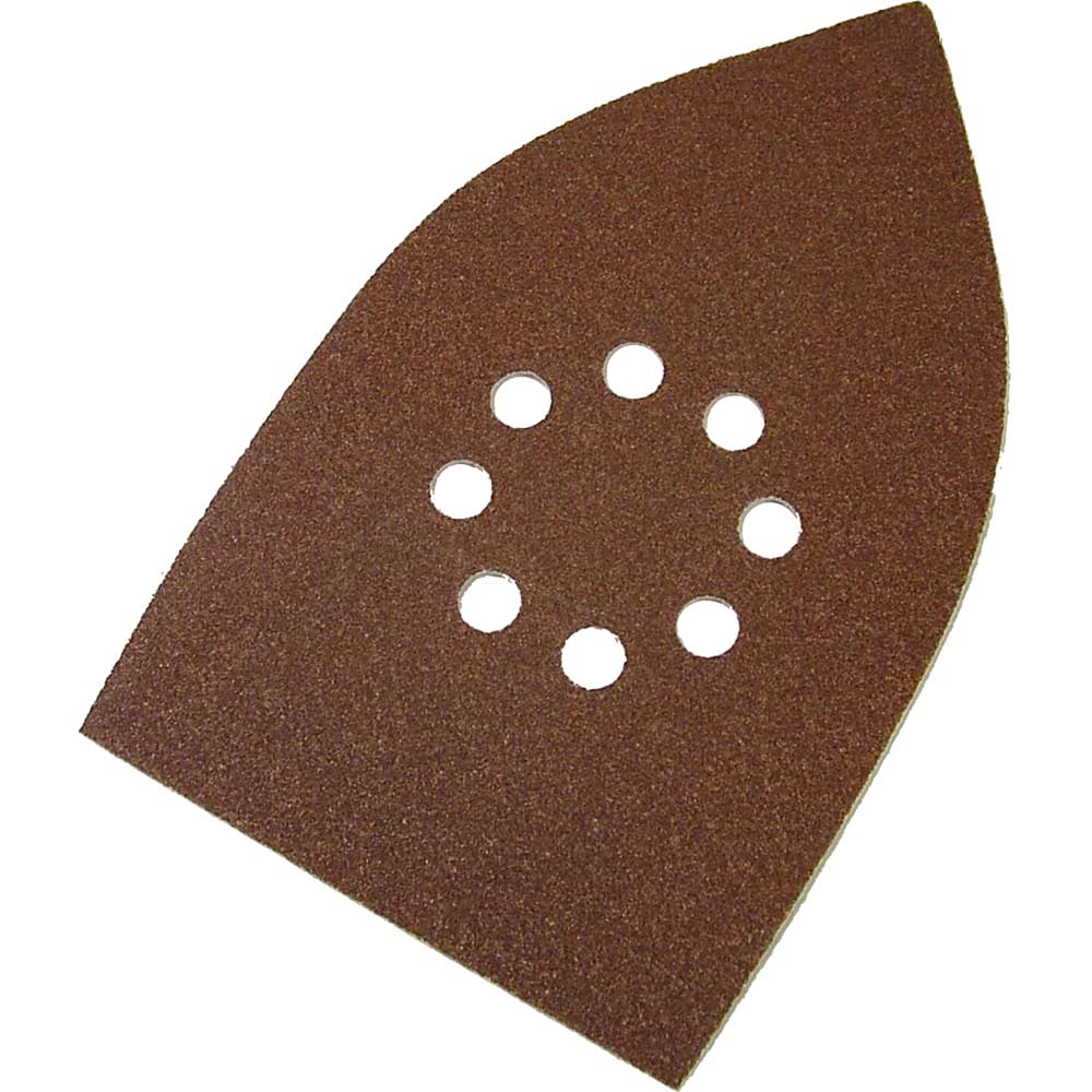 Faithfull Black and Decker Multi Sander Compatible Sheets Hook and Loop Red Fine Grit Pack of 5