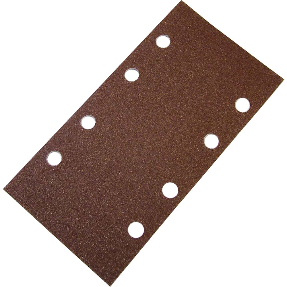Faithfull 13 Sanding Sheets 93mm x 230mm Black and Decker Hook and Loop Red Assorted Grit Pack of 5