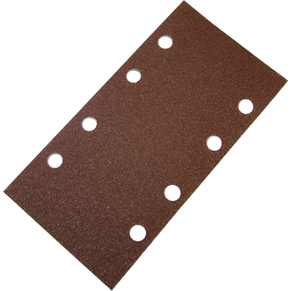 Faithfull 13 Sanding Sheets 93mm x 230mm Bosch Clip Red Holed Assorted Grit Pack of 5