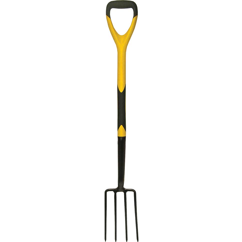Faithfull Fibreglass Shaft Garden Border Fork Soft Grip D Handle
