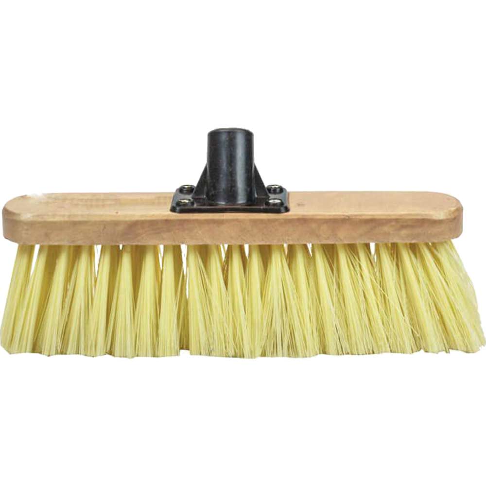 Faithfull Soft Cream PVC Bristle Broom Head 300mm 12 with Threaded Socket Faithfull Soft Cream PVC Bristle Broom Head 300mm 12 with Threaded Socket