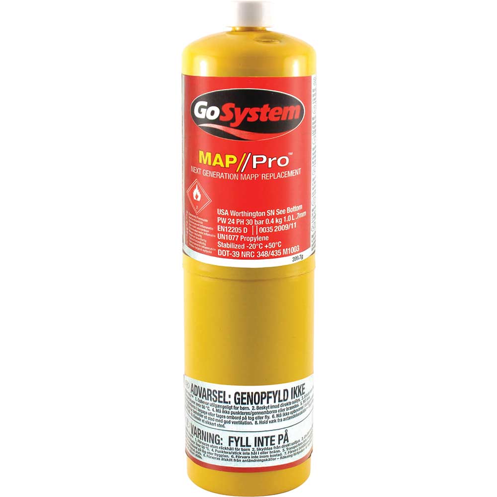 Faithfull Mapp Gas Cartridge with CGA600 Valve 400g
