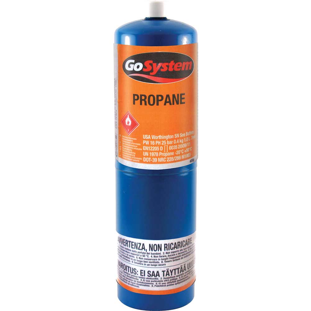Faithfull Propane Gas Cartridge with CGA600 Valve 400g