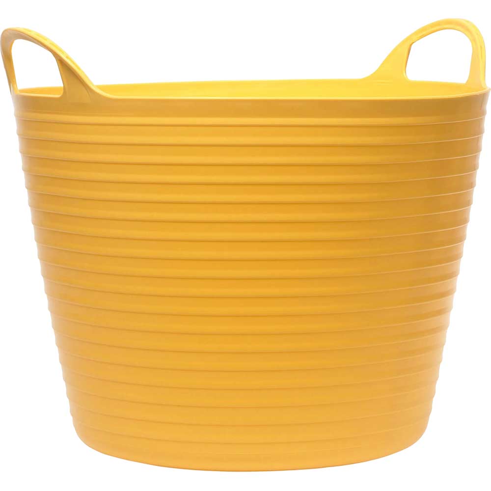 Faithfull Heavy Duty Polyethylene Flexable Tub 60 Litres Yellow