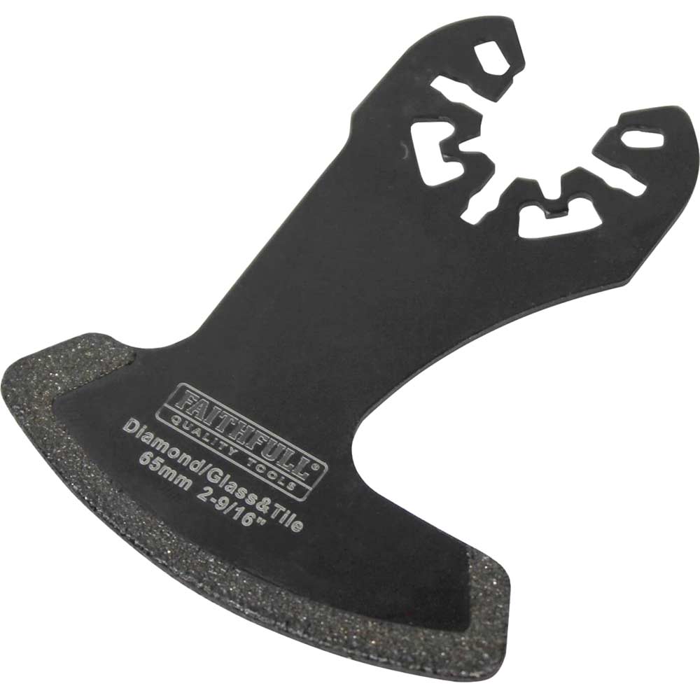 Faithfull Diamond Boot Grout Removal Blade 65mm for Power Multi Tools