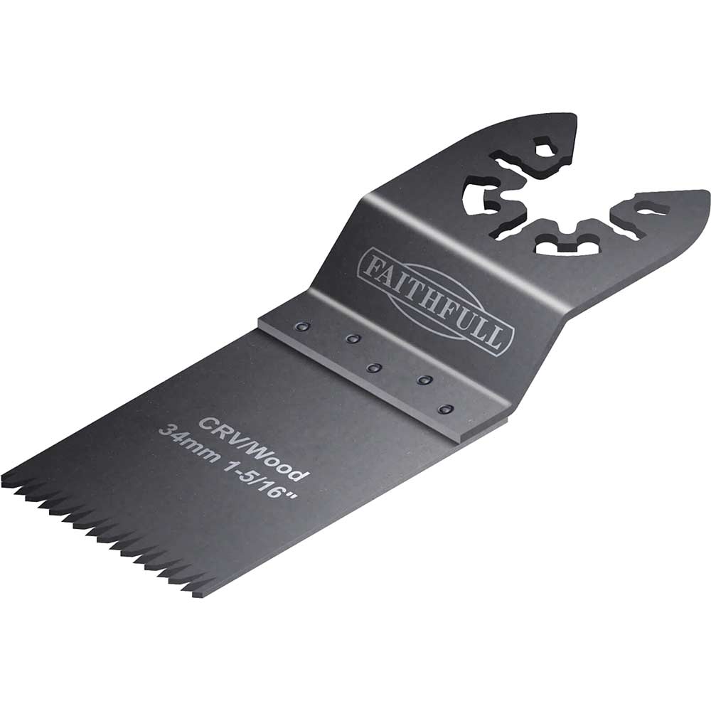 Faithfull Wood Flush Cut Blade 34mm for Power Multi Tools