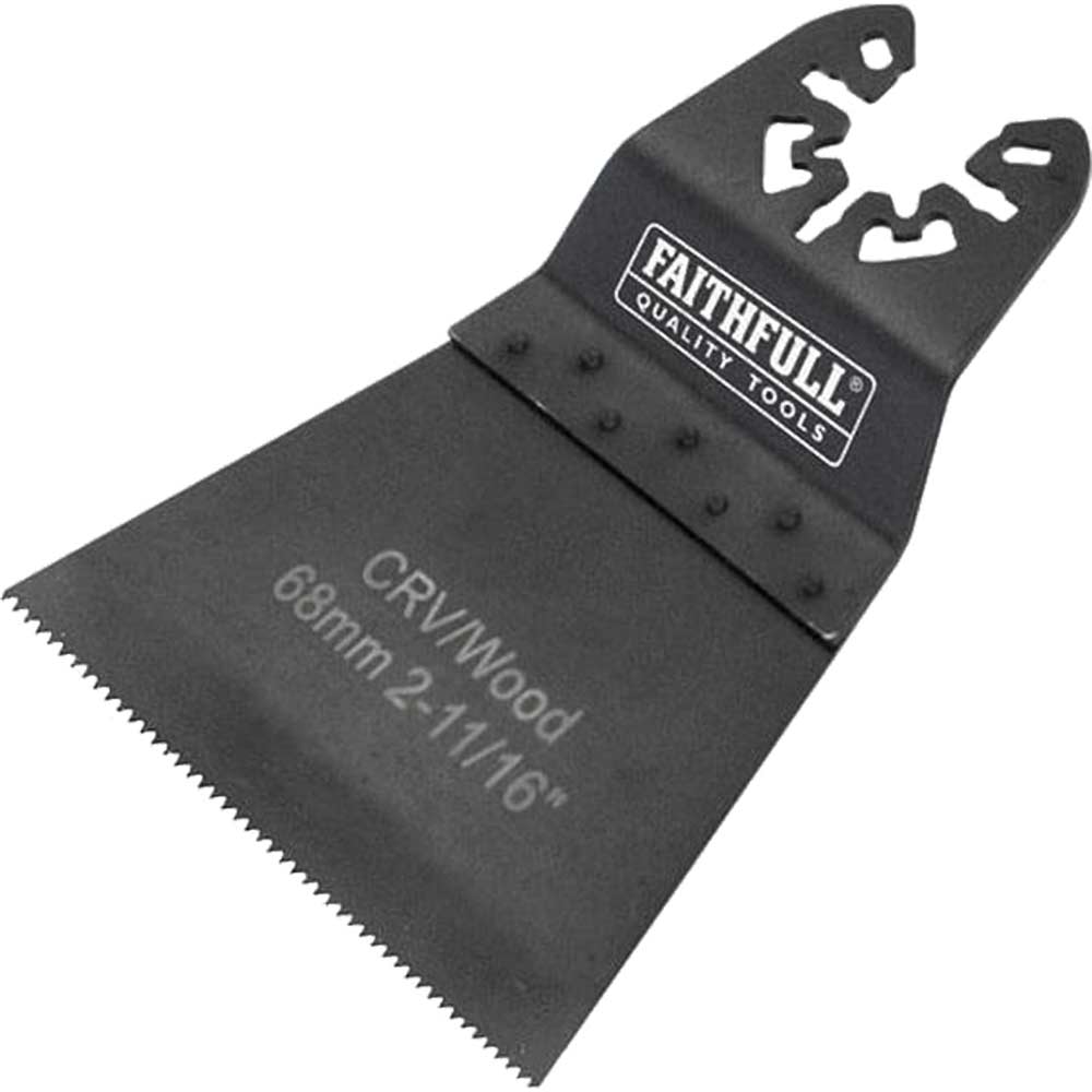 Faithfull Wood Flush Cut Blade 68mm for Power Multi Tools