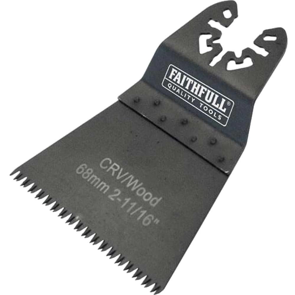 Faithfull Wood Fast Flush Cut Blade 68mm for Power Multi Tools