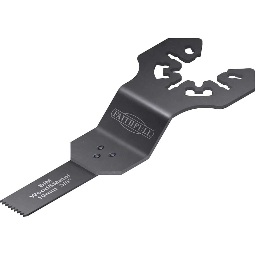 Faithfull Wood Metal Flush Cut Blade 10mm for Power Multi Tools
