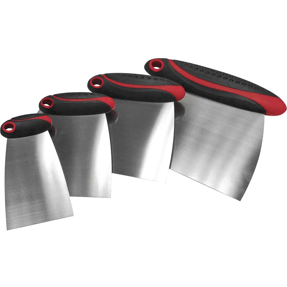 Faithfull 4 Piece Stainless Steel Filler and Spreader Set 50mm 150mm