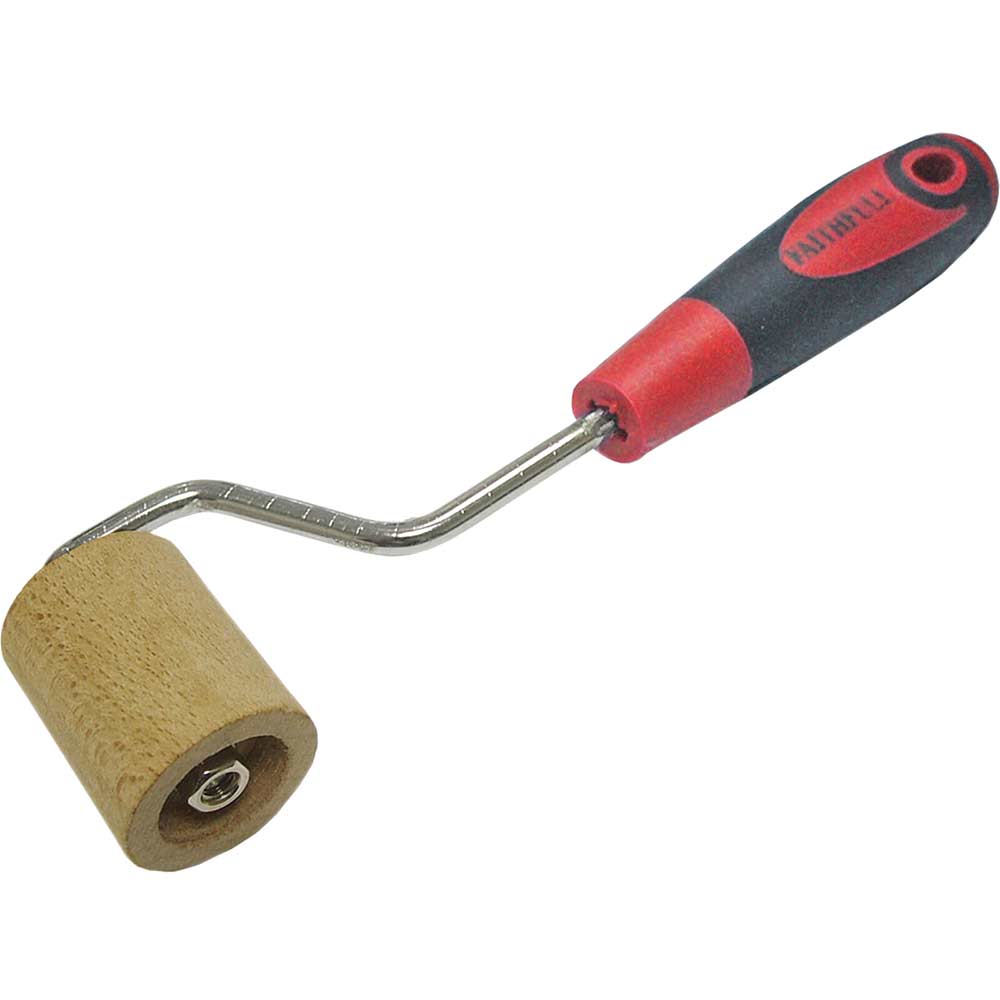 Faithfull Soft Grip Wooden Wallpaper Seam Roller Faithfull Soft Grip Wooden Wallpaper Seam Roller