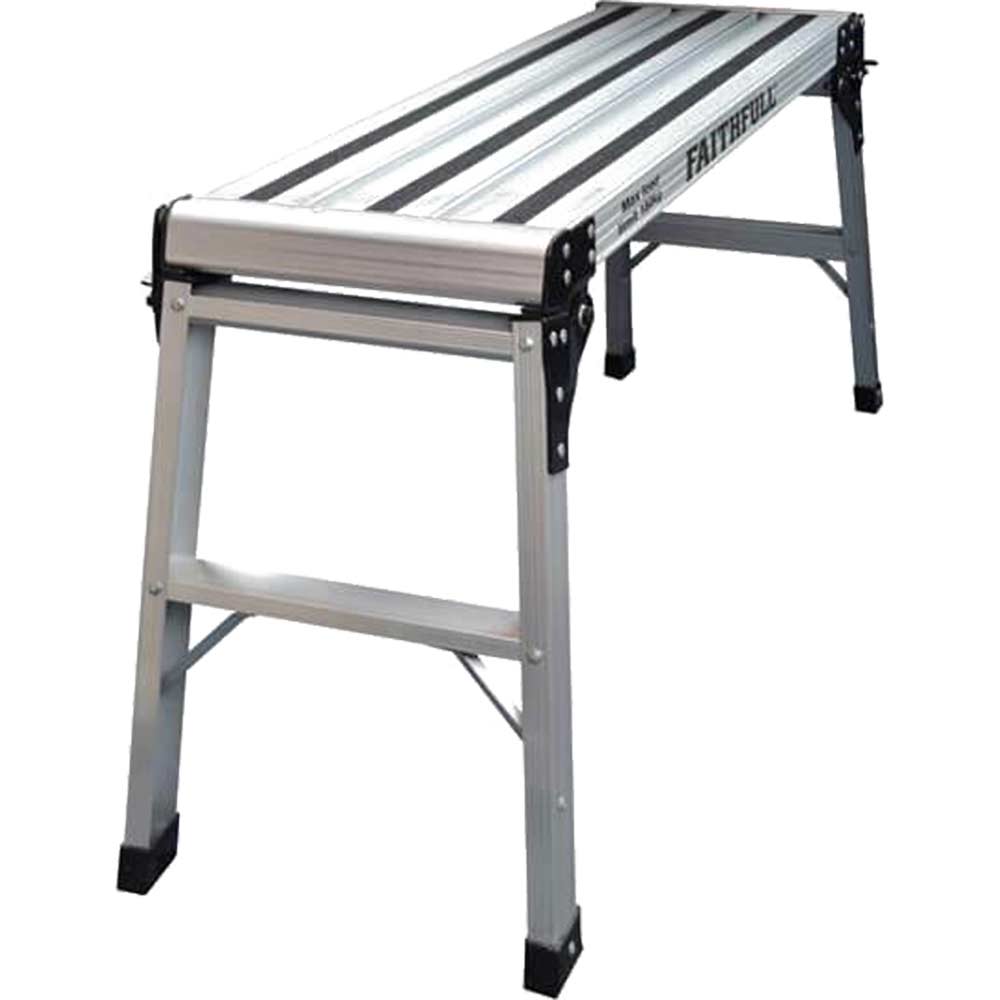 Faithfull Aluminium 2 Step Hop Up Folding Work Platform Faithfull Aluminium 2 Step Hop Up Folding Work Platform