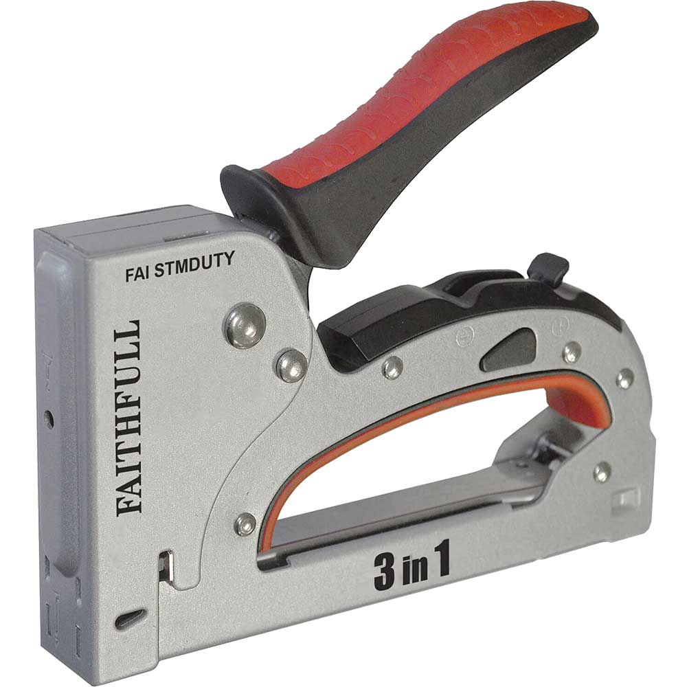 Faithfull Medium Duty 3 in 1 Nail and Staple Gun