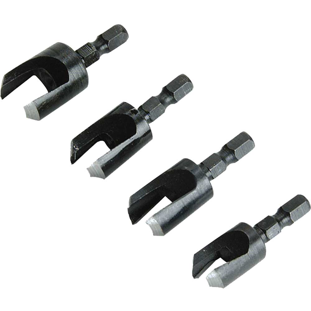 Faithfull 4 Piece Plug Cutter Set 6 12mm