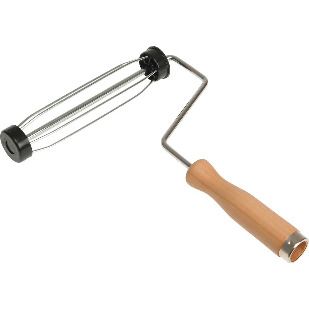Faithfull Paint Roller Frame 9 x 1 34 with Wooden Handle