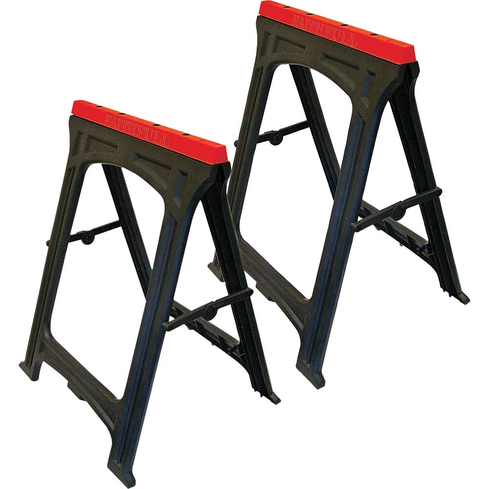 Faithfull Plastic Trestles Pack of 2 Faithfull Plastic Trestles Pack of 2