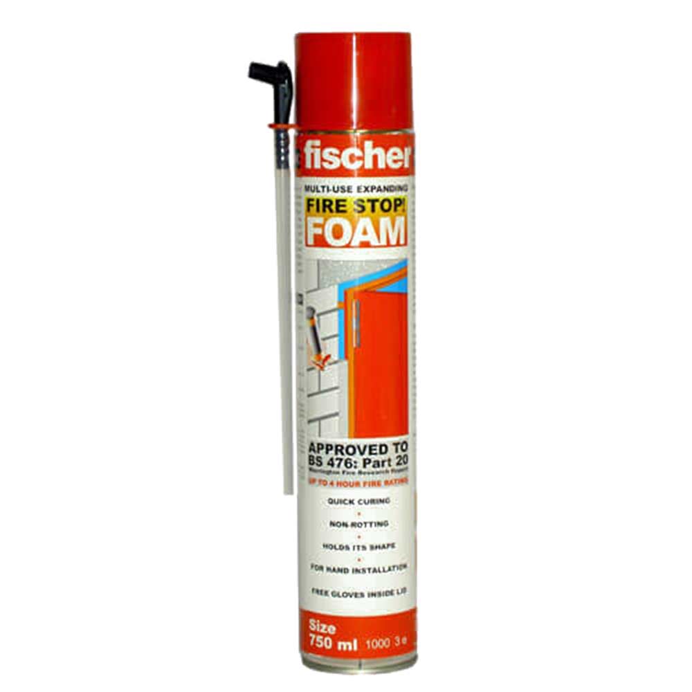 Fischer Expanding Foam Hand Applied Fire Stop 750ml 42757