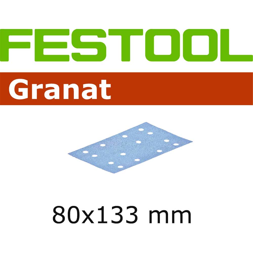 Festool STF 80x133 P80 GR10 Abrasive Sheet Pack of 10