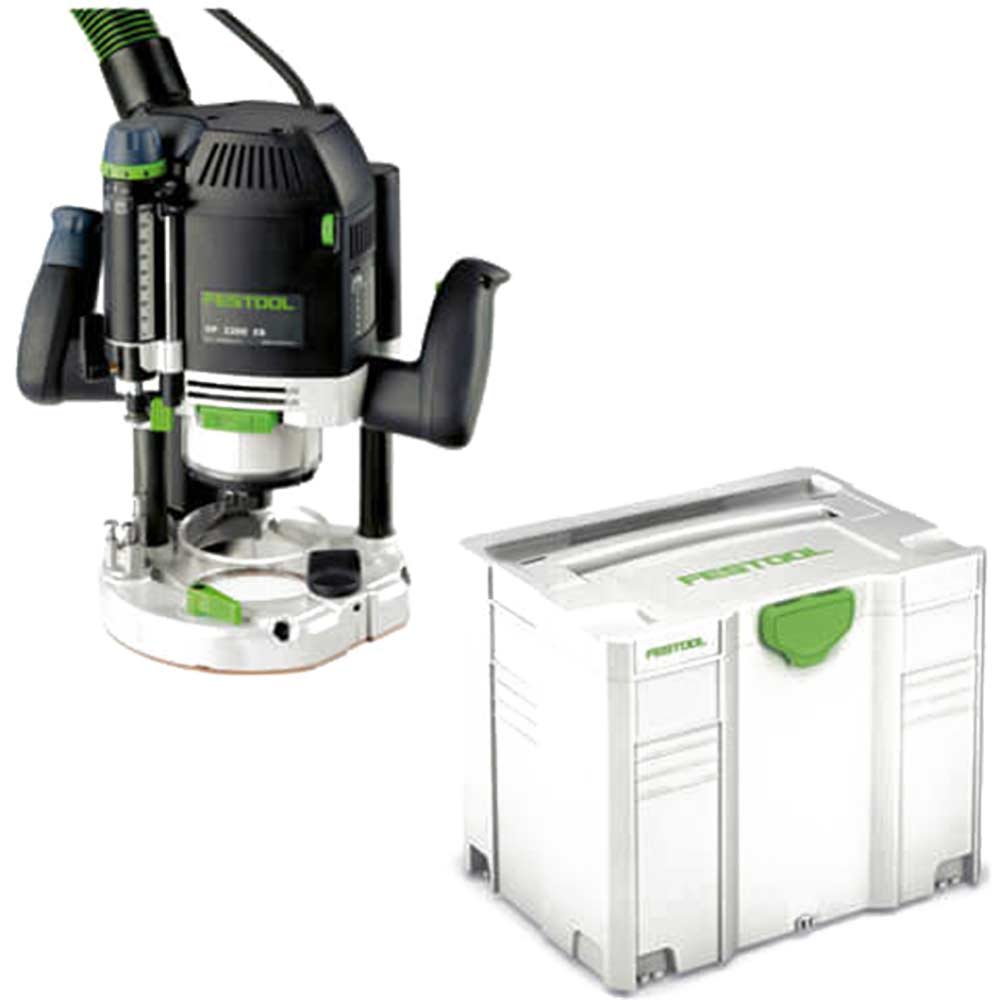 Festool OF 2200 EBPlus 12 Plunge Router 2200w 240v Systainer System Case