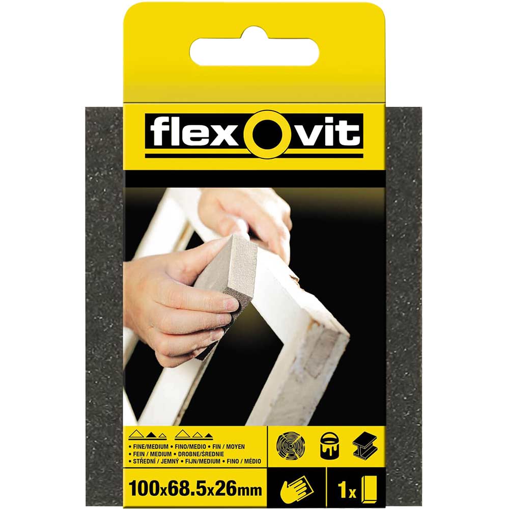 Flexovit Sanding Sponge MediumCoarse Std 63642556853