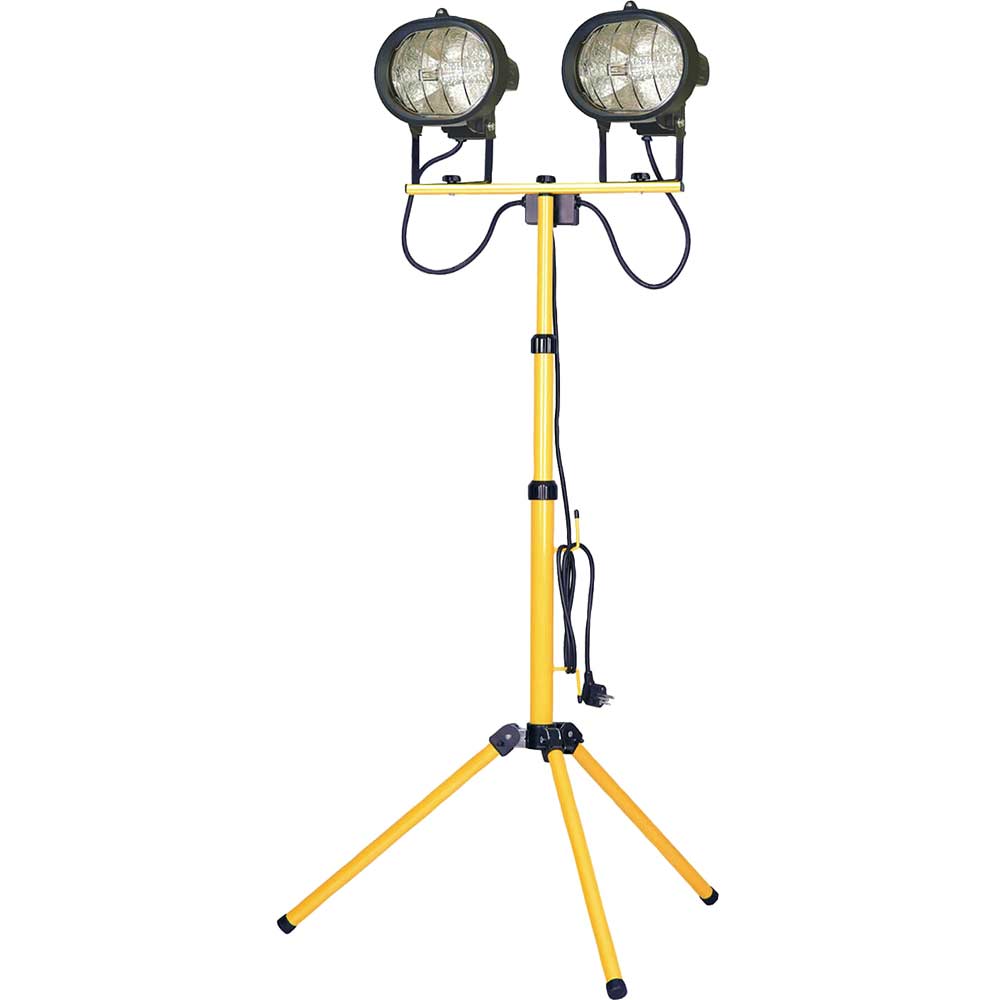 Faithfull Halogen Twin Site Light with Adjustable Stand 1000w 240v Faithfull Halogen Twin Site Light with Adjustable Stand 1000w 240v
