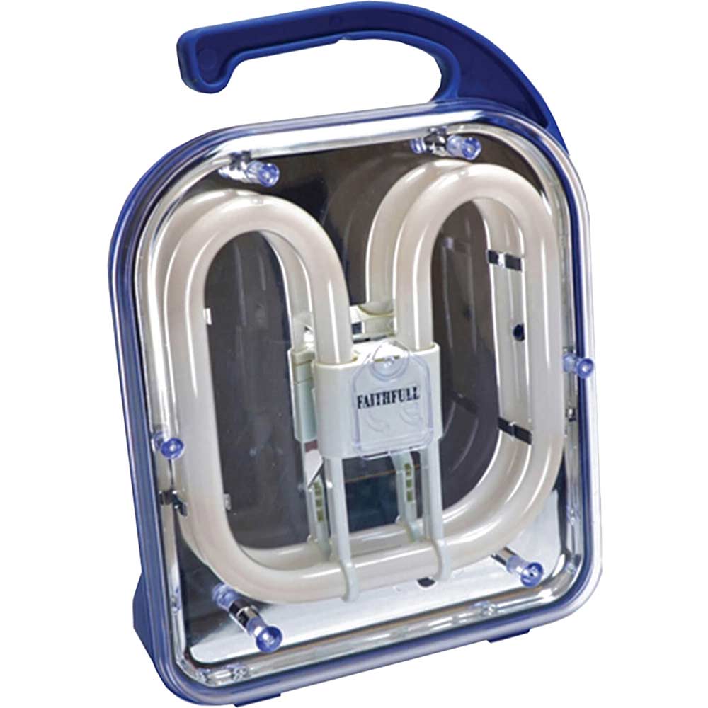 Faithfull Mirrored Fluorescent Task Light with 3 Metre Cable 38w 240v Faithfull Mirrored Fluorescent Task Light with 3 Metre Cable 38w 240v