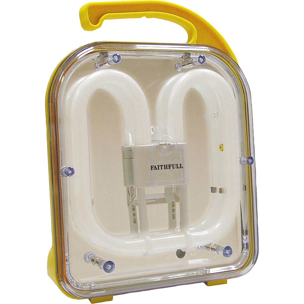 Faithfull Mirrored Fluorescent Task Light with 3 Metre Cable 38w 110v Faithfull Mirrored Fluorescent Task Light with 3 Metre Cable 38w 110v