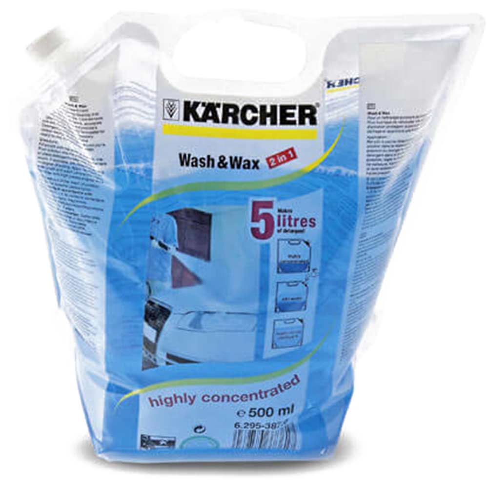 Karcher Concentrate Wash and Wax Detergent Cleaner Pouch Makes 5 Litres for Pressure Washers
