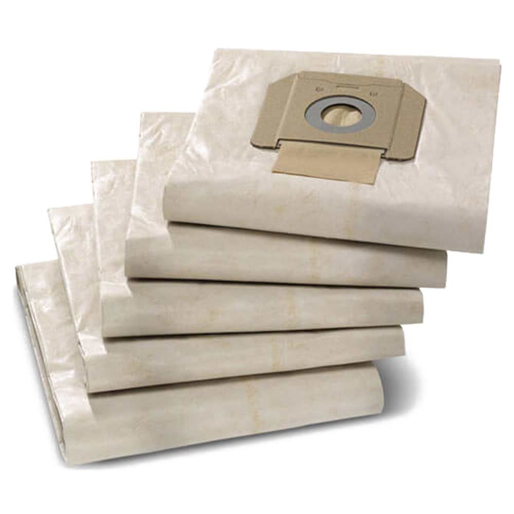 Karcher Pack of 5 Paper Dust Bags for NT 481 652 Ap and 702 Vacuum Cleaners