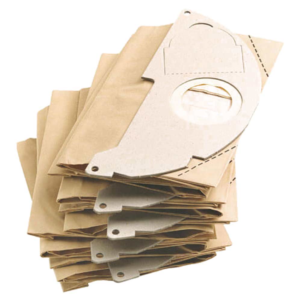 Karcher Pack of 5 Paper Filter Dust Bags for A2004 MV 2 and WD2200 Vacuum Cleaners