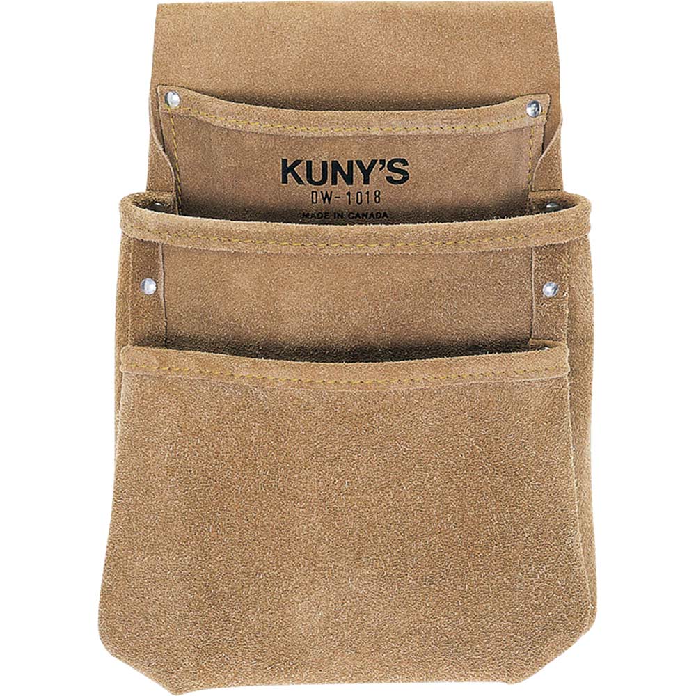 Kunys 3 Pocket Split Grain Drywall Pouch