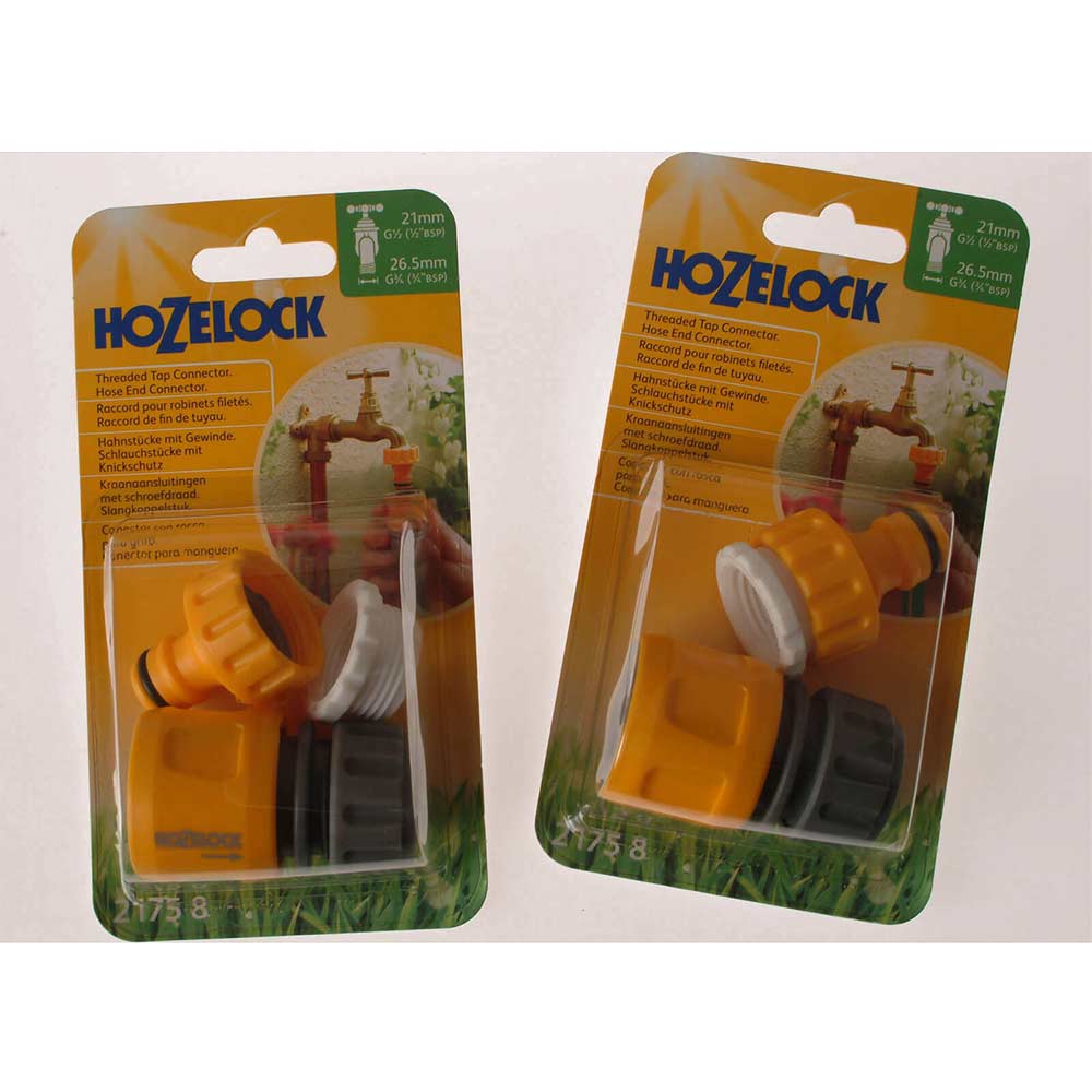 Hozelock Plastic Outdoor Threaded Tap Connector 34 BSP Taps