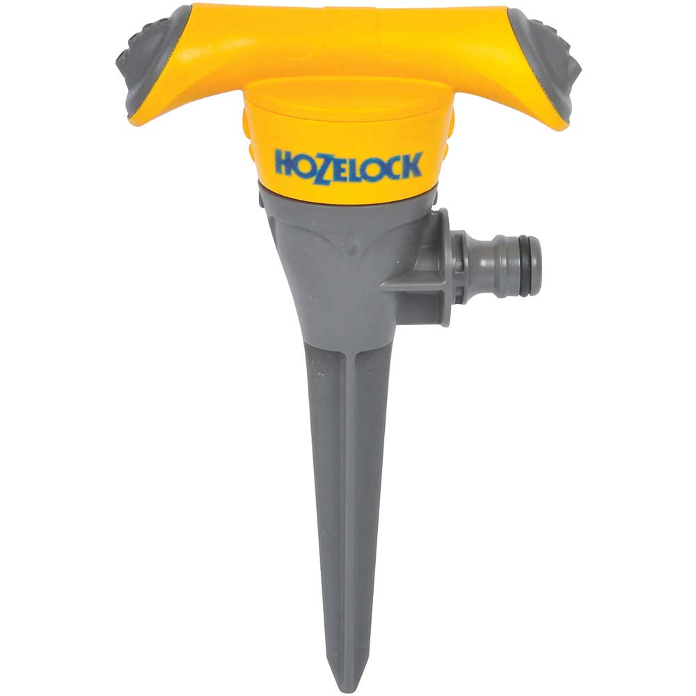 Hozelock Rotating Garden Water Sprinkler with Spike Max Coverage 177m2