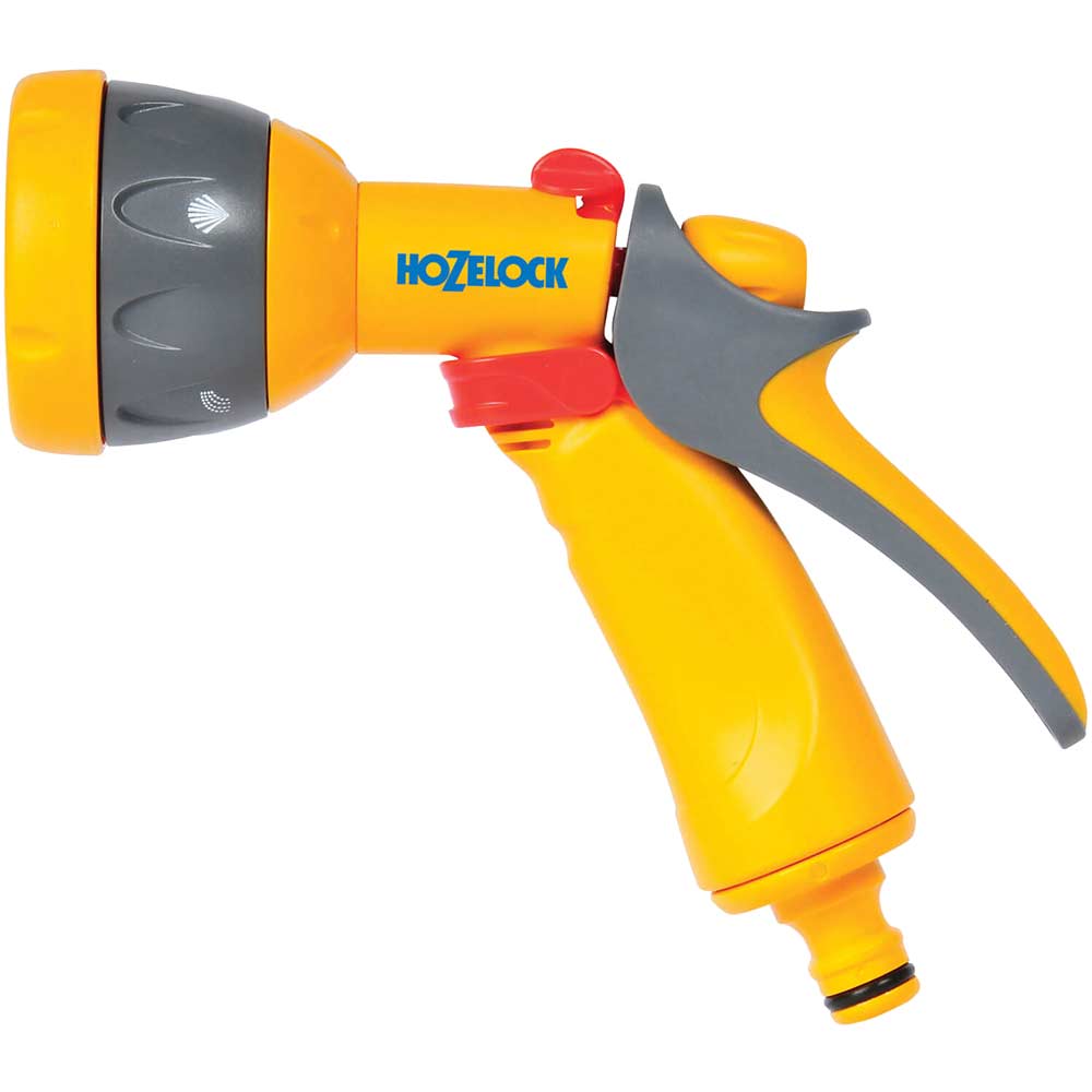 Hozelock Multi Water Spray Gun with 5 Spray Patterns for Hose Pipes
